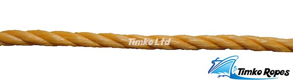 8mm Orange Polypropylene Rope Sold By The Metre